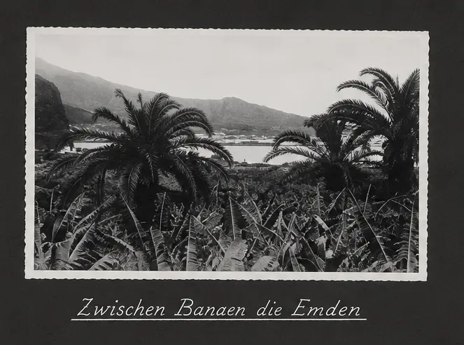 Llegada a Santa Cruz de La Palma del entonces capitán de fragata Karl Doenitz. en el crucero Emden.
